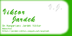 viktor jardek business card